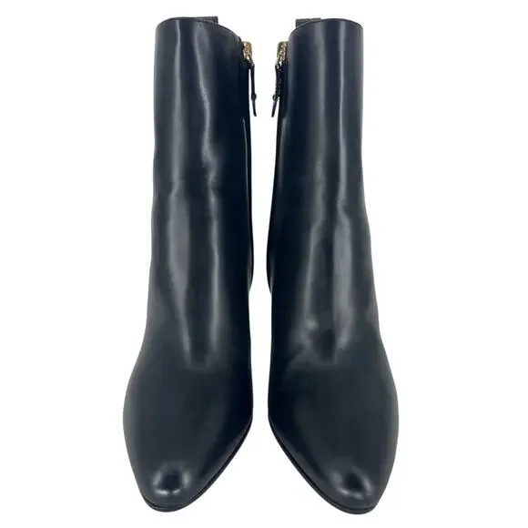 Louis Vuitton Donna Ankle Boots Black Calf Leather Monogram Studs Size 39.5 - Picture 6 of 16